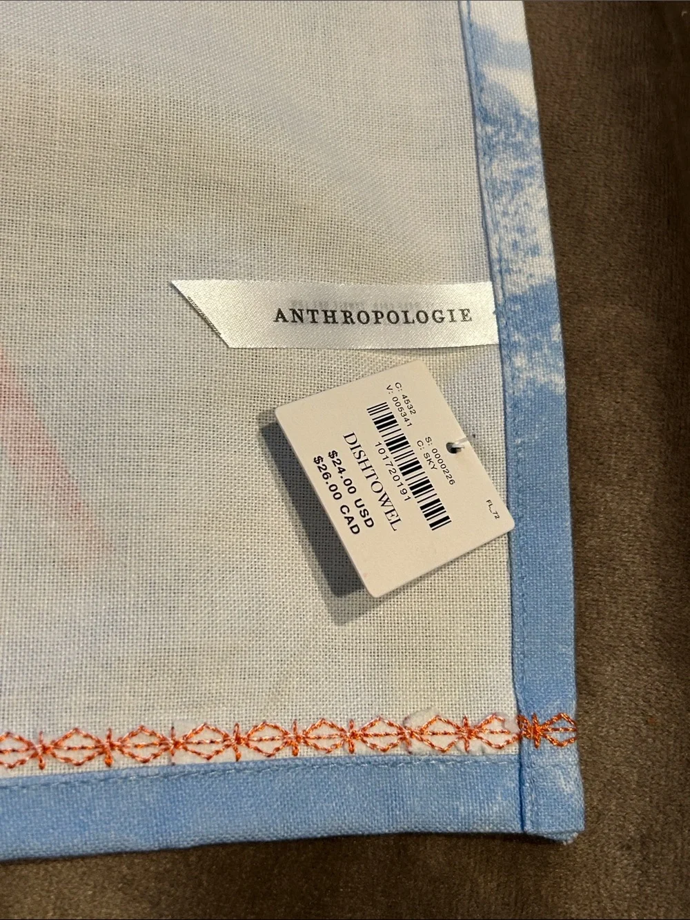 Anthropologie  Après Ski Club Dishtowel
